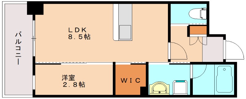 ロイヤルライン周船寺の間取り