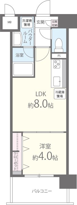 シャイニング福島離宮の間取り