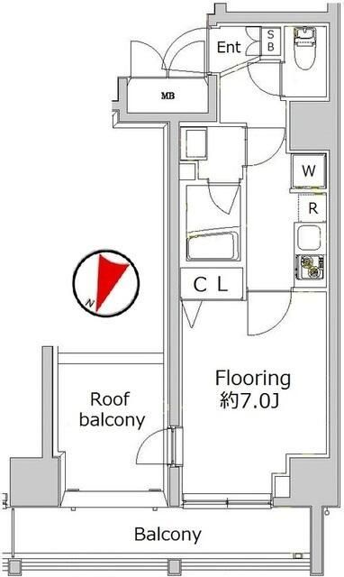 グランヴァン赤坂の間取り