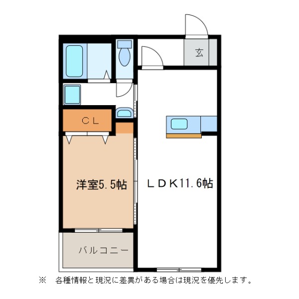 美濃加茂市田島町のマンションの間取り