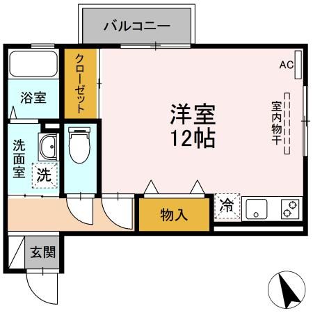 レセンテＳＦＫ　A棟の間取り