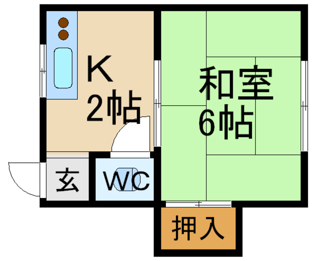 清宝荘　東棟の間取り