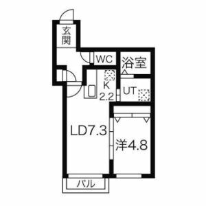 デュオレッド豊平の間取り