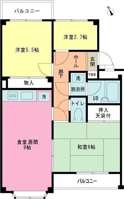 ヒルズ諏訪坂マンションの間取り