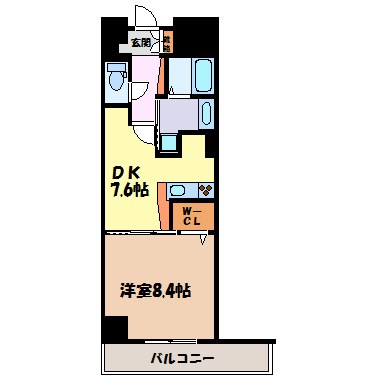 カスタリア新栄IIの間取り