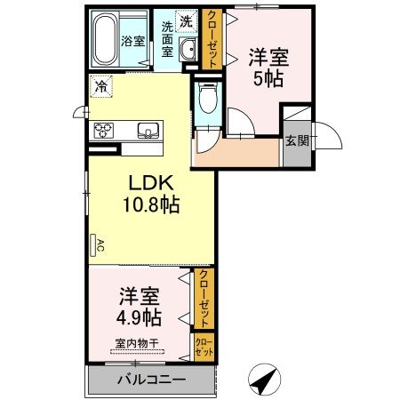 ケセラ　A棟の間取り