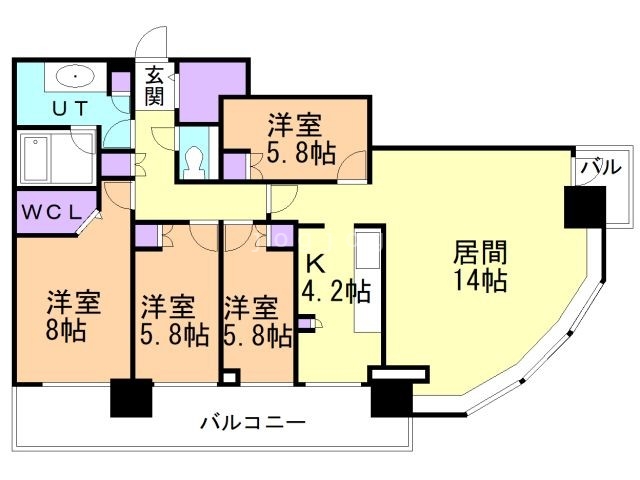 ONE札幌ステーションタワーの間取り