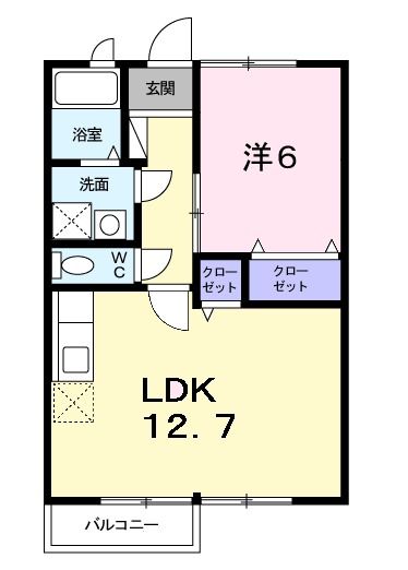 フィオーレＡの間取り