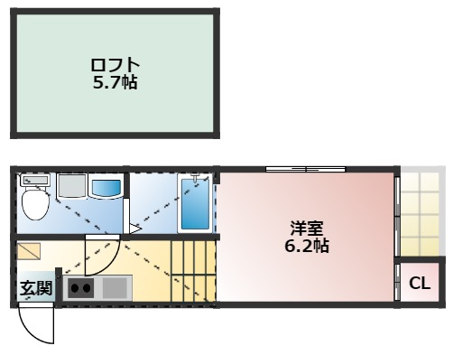 H&S黒川の間取り