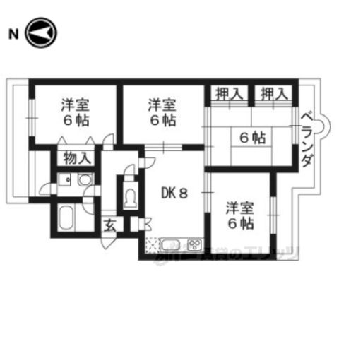 サンマンション西七条の間取り