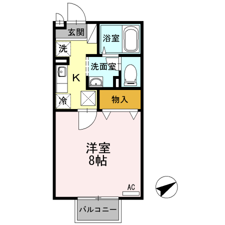 プラザ古城池の間取り