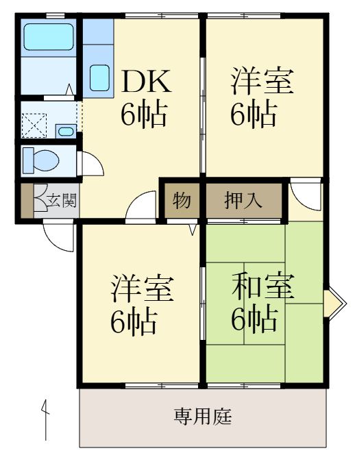 サンシティ紀泉台の間取り