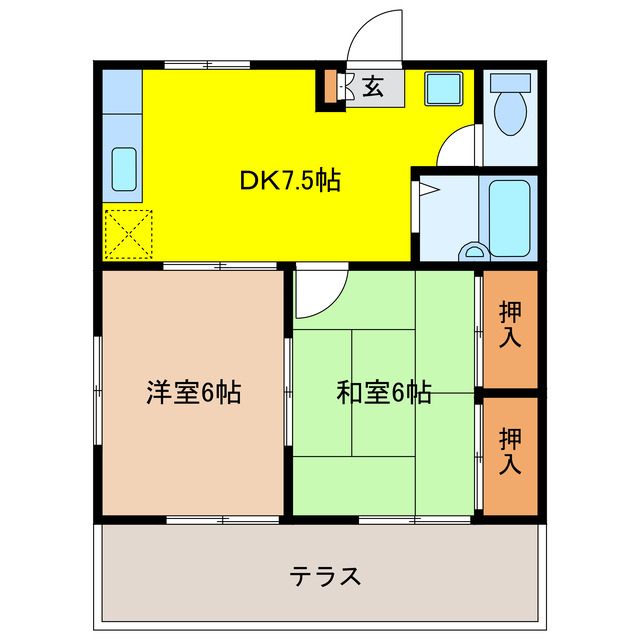 ファミール若宮の間取り