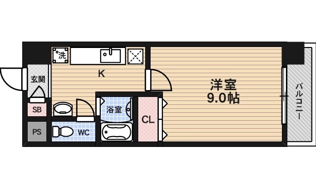 ハウスセゾン御所南の間取り