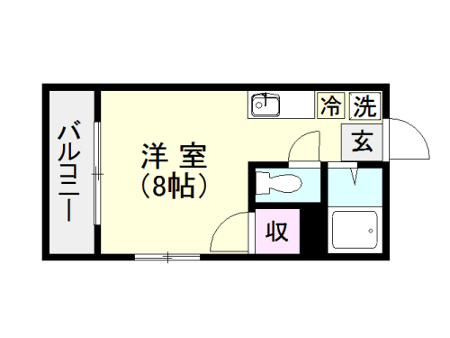 鹿児島市平之町のマンションの間取り