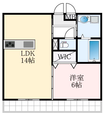 堺市南区美木多上のアパートの間取り