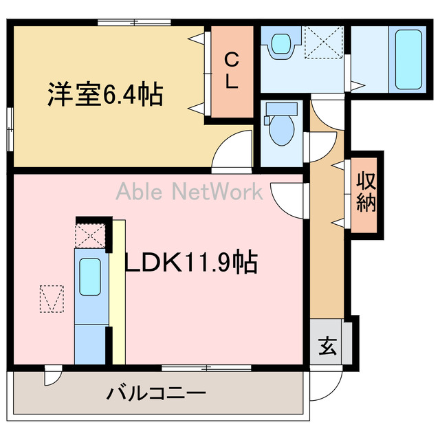 ファイン　イーストの間取り