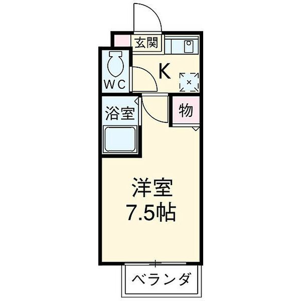 【知立市西町のアパートの間取り】