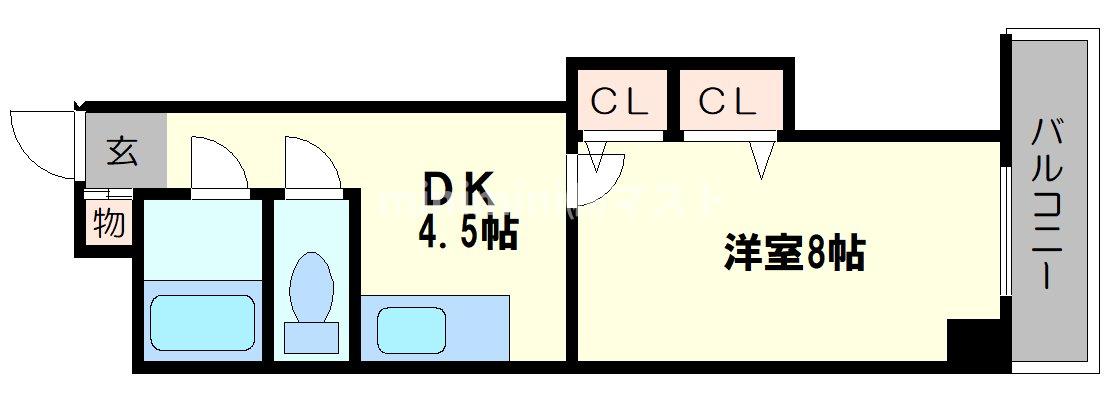 ラフィーヌ帝塚山の間取り