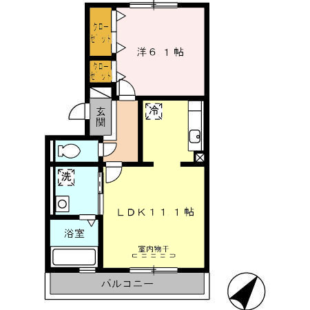 【コンフォール　203の間取り】