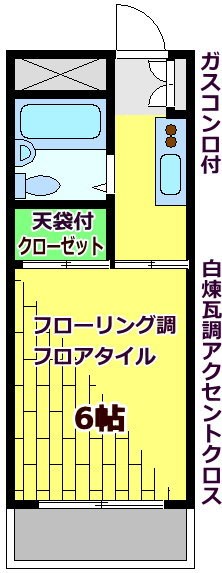 グリーントップXI 　当社管理物件の間取り