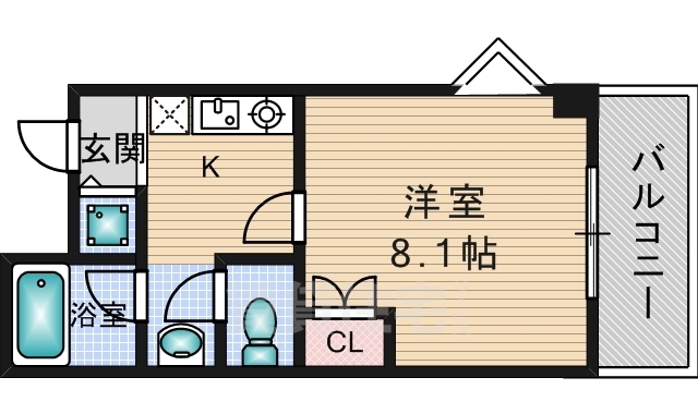 茨木市豊川のマンションの間取り