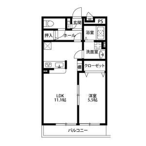 【和泉市葛の葉町のアパートの間取り】