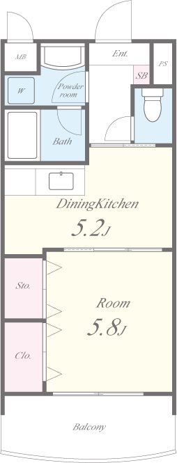 カーサ恵風の間取り