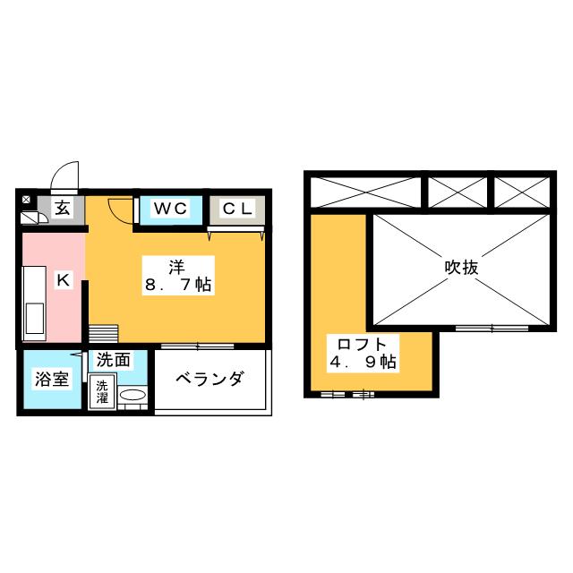 エルフパパ庄内緑地の間取り