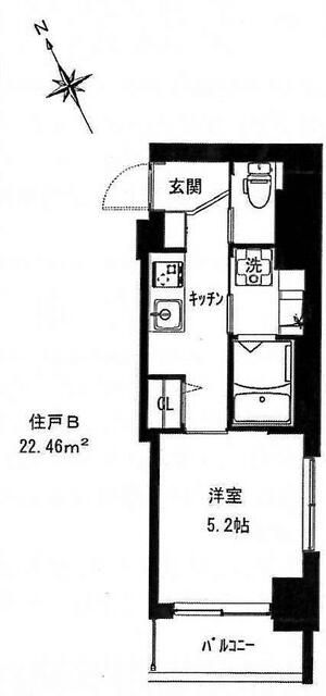 豊島区雑司が谷のマンションの間取り