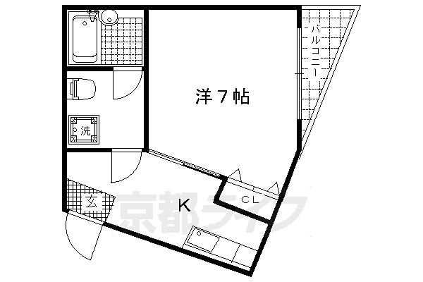 紫明フラッツの間取り