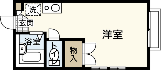 広島市安佐南区安東のアパートの間取り