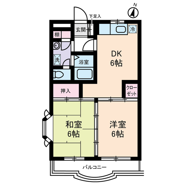 ポポラーレ壱番館の間取り