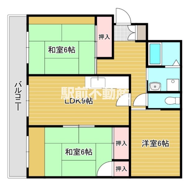 糟屋郡新宮町夜臼のマンションの間取り