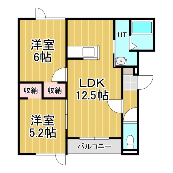 ミモザ緑町Ｂの間取り