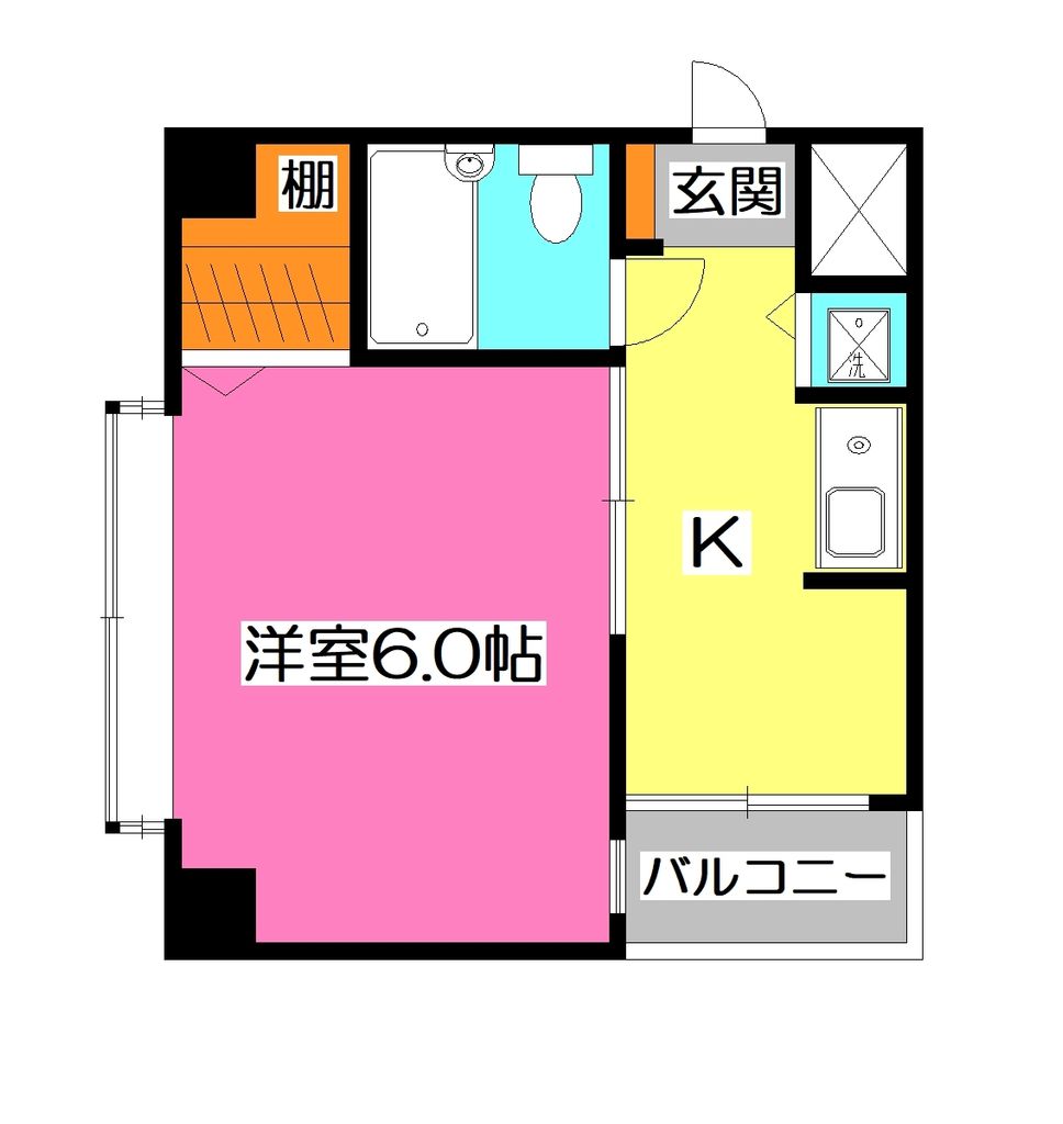 所沢市東所沢のマンションの間取り