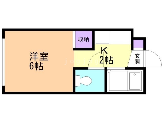 札幌市東区北三十三条東のアパートの間取り