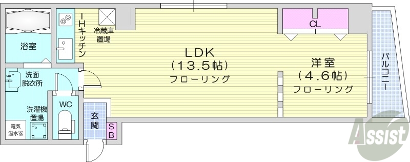 グランカーサ永山公園通eastの間取り