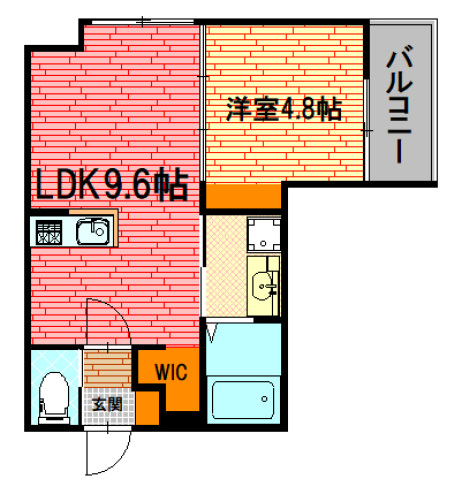 三次市十日市東のアパートの間取り