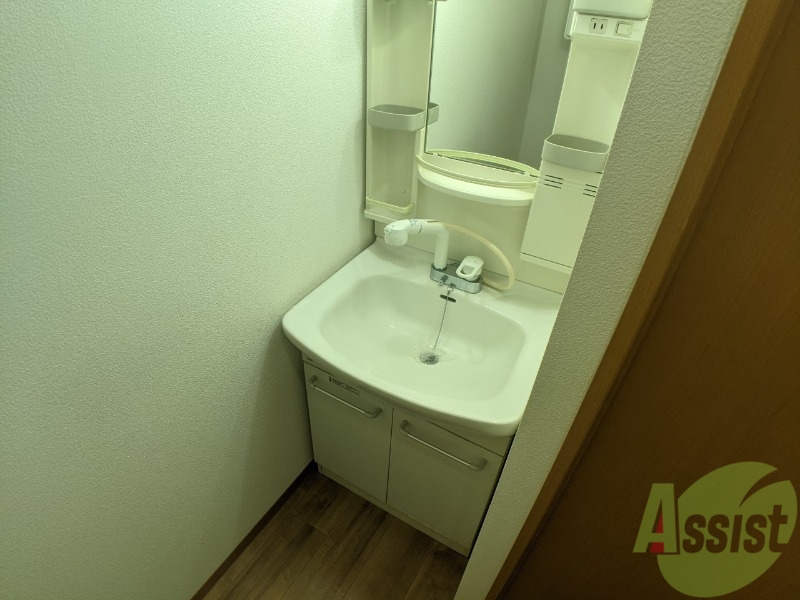 洗面設備　シャンプードレッサー。身支度はここでばっちりですね。