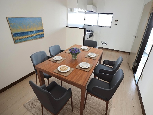 居室・リビング　家具付き写真はＣＧでイメージ作成しており実際には家具等は含ま