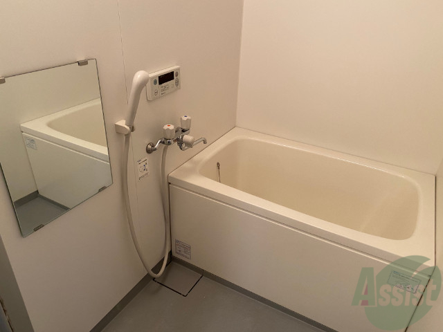 バス・シャワールーム　浴室は狭すぎず、シャワーも浴びやすそうです。