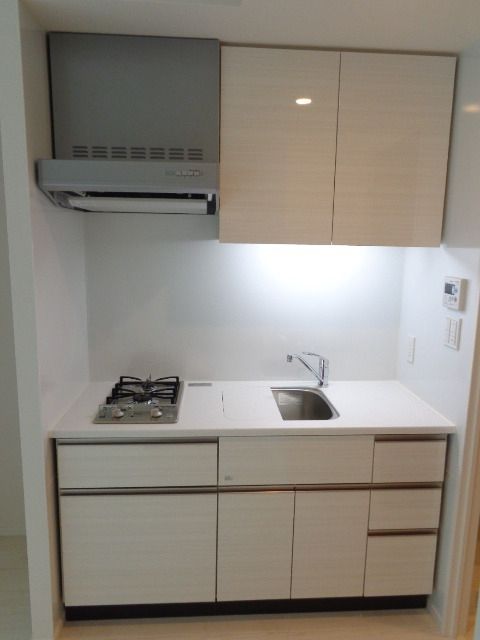 キッチン　２口ガスシステムキッチン