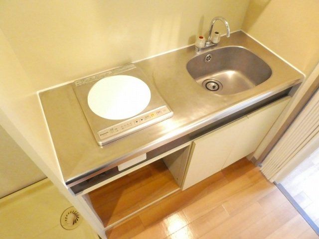 キッチン　1口IHコンロのキッチンです。