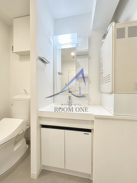 洗面設備　洗面台です。