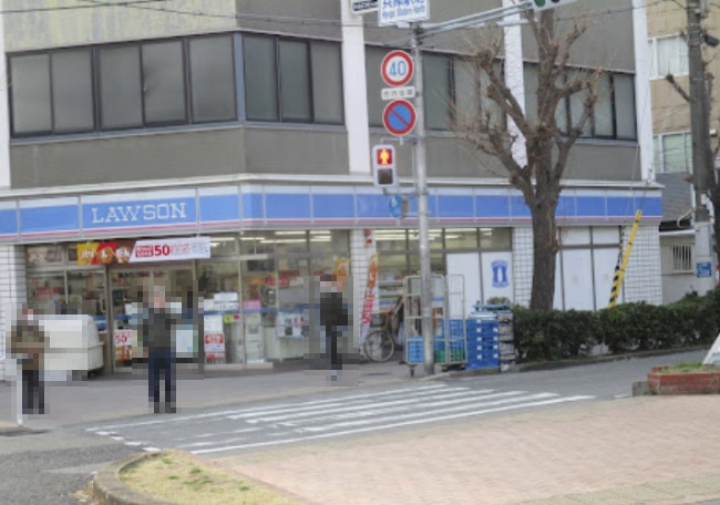 コンビニ　ローソン 塚本通店（コンビニ）まで82m