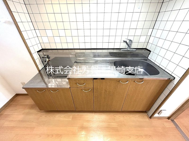 キッチン　2口ガスコンロ設置可