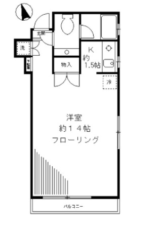 東京メトロ南北線 麻布十番駅 徒歩6分 5階建 築25年の間取り写真