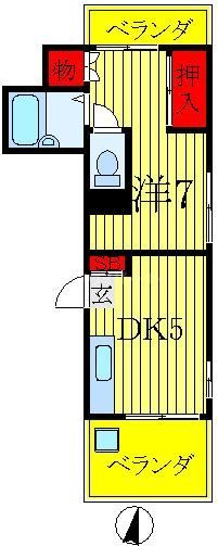 ハイツ上本郷の間取り写真