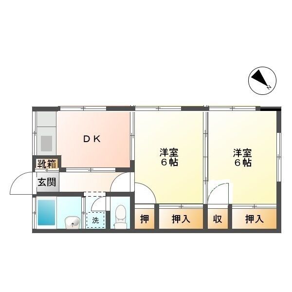 東福荘の間取り写真